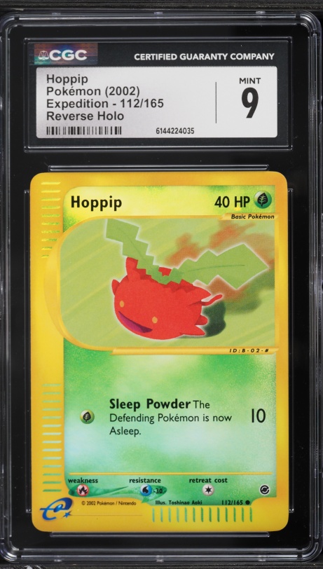 hoppip pokemon card value - 112/165 - CGC 8 - Expedition - Demo Card Number / Rarity Pokmon Card Database - Aquapolis