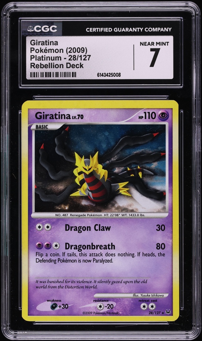 2009 Pokemon Platinum Giratina #28 CGC 7 NRMT