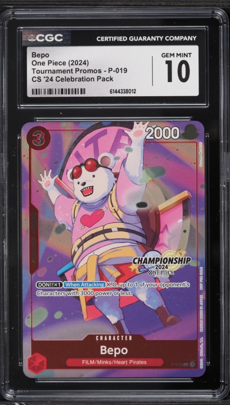2024 One Piece Championship '24 Celebration Pack Bepo #P-019 PSA
