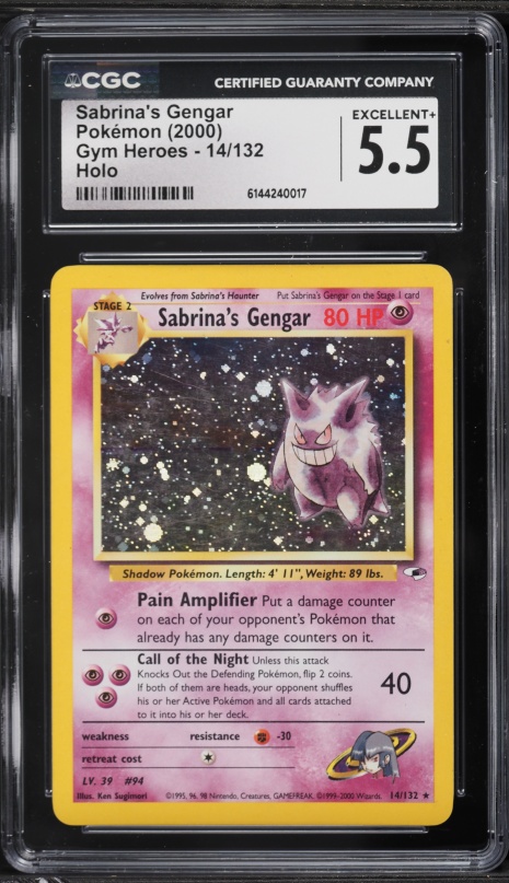1999 Pokemon Japanese Gym 2 Holo Sabrina's Gengar #94 PSA 10 GEM