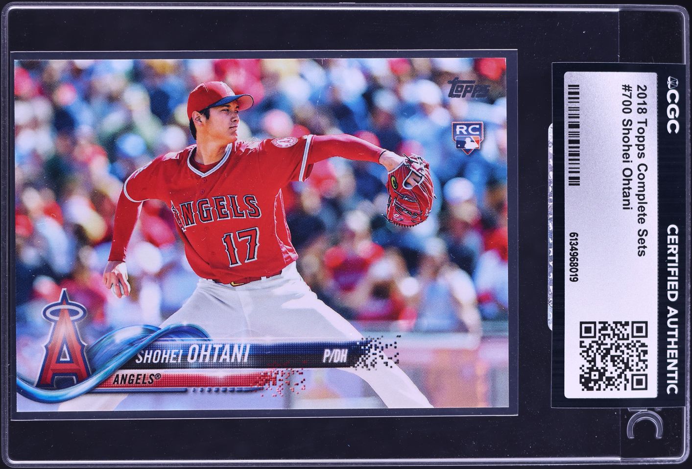 2018 Topps Complete Sets Shohei Ohtani ROOKIE #700 CGC AUTH