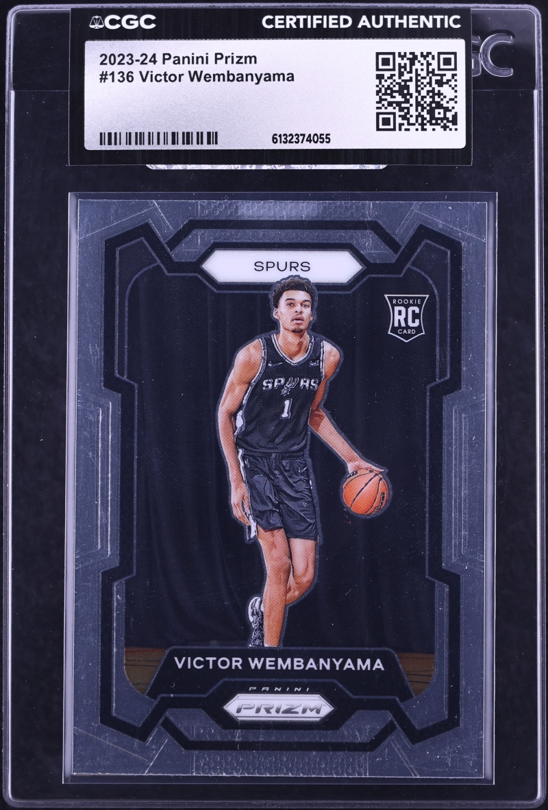 2023 Panini Prizm Victor Wembanyama ROOKIE #136 CGC AUTH