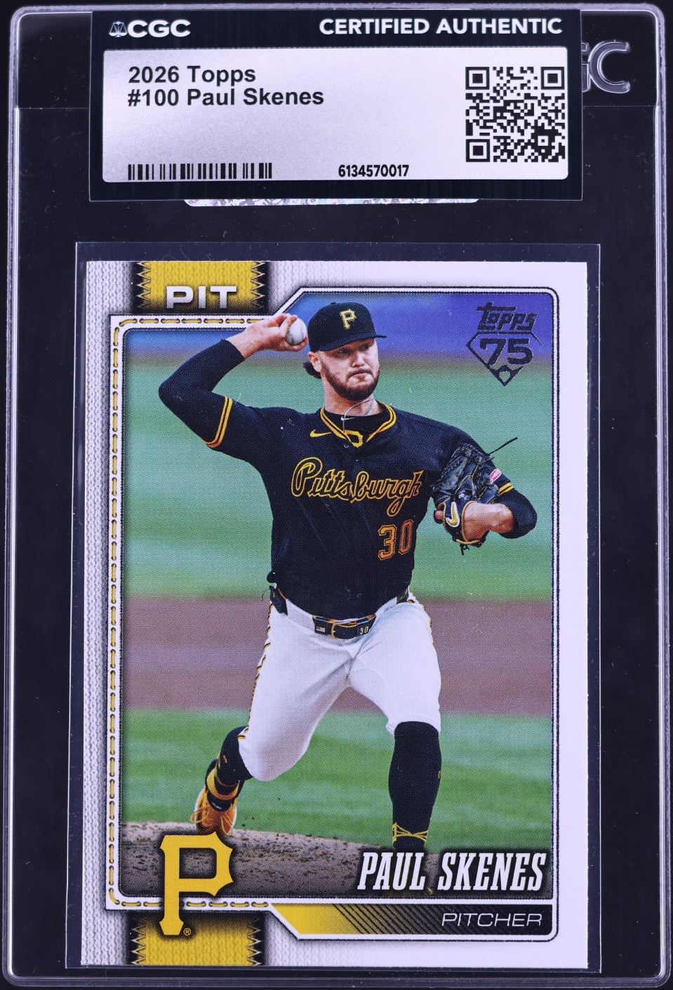 2026 Topps Paul Skenes #100 CGC AUTH