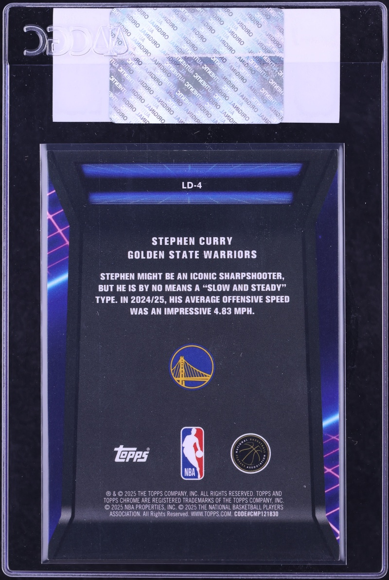 2025 Topps Chrome Loading Gold Geometric Refractor Stephen Curry /50 #LD-4 CGC AUTH