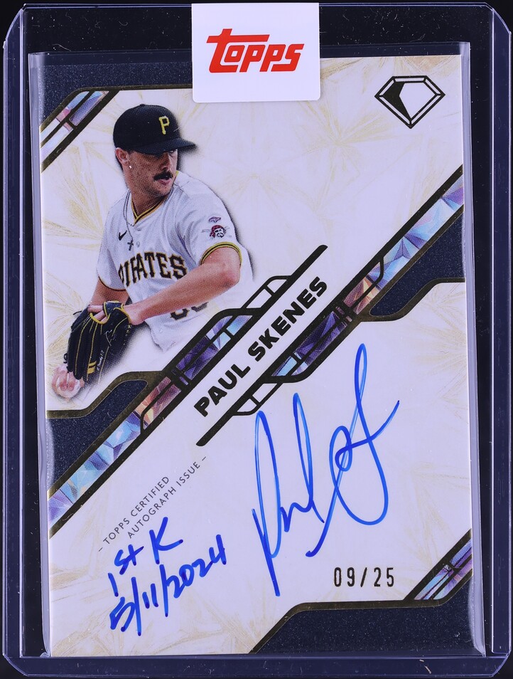 2025 Topps Diamond Icons Iconic First Inscription Paul Skenes AUTO /25 #IFA-PS