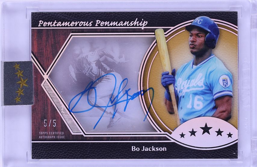 2025 Topps Five Star Pentamerous Penmanship Bo Jackson AUTO 5/5 #PP-BJ