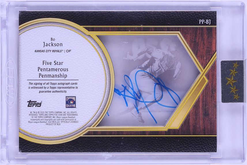 2025 Topps Five Star Pentamerous Penmanship Bo Jackson AUTO 5/5 #PP-BJ
