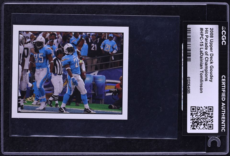 2008 Upper Deck Goudey Hit Parade Of Champions LaDainian Tomlinson #HPC-15 CGC AUTH