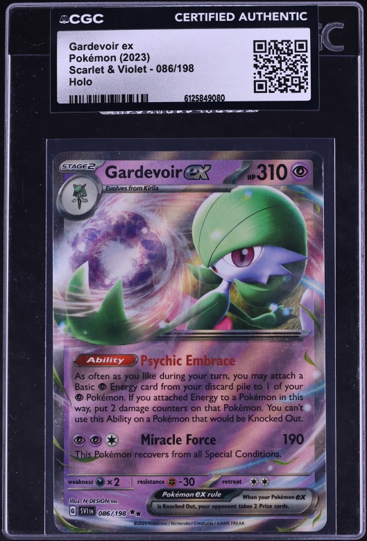 2023 Pokemon Scarlet & Violet Holo Gardevoir Ex #86 CGC AUTH