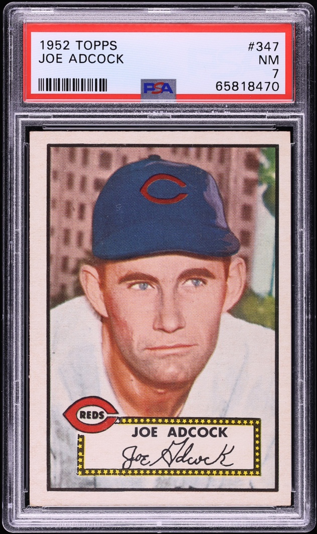 1952 Topps Joe Adcock #347 PSA 7 NRMT