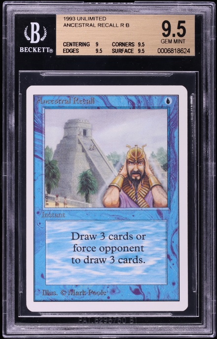 1993 Magic The Gathering MTG Beta Dual Land Tropical Island BGS 9