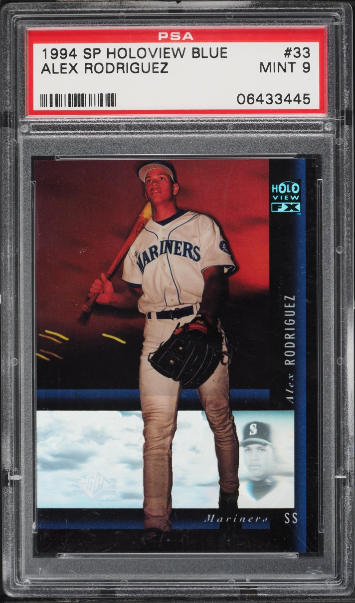 1994 SP Holoview Blue Alex Rodriguez ROOKIE #33 PSA 9 MINT