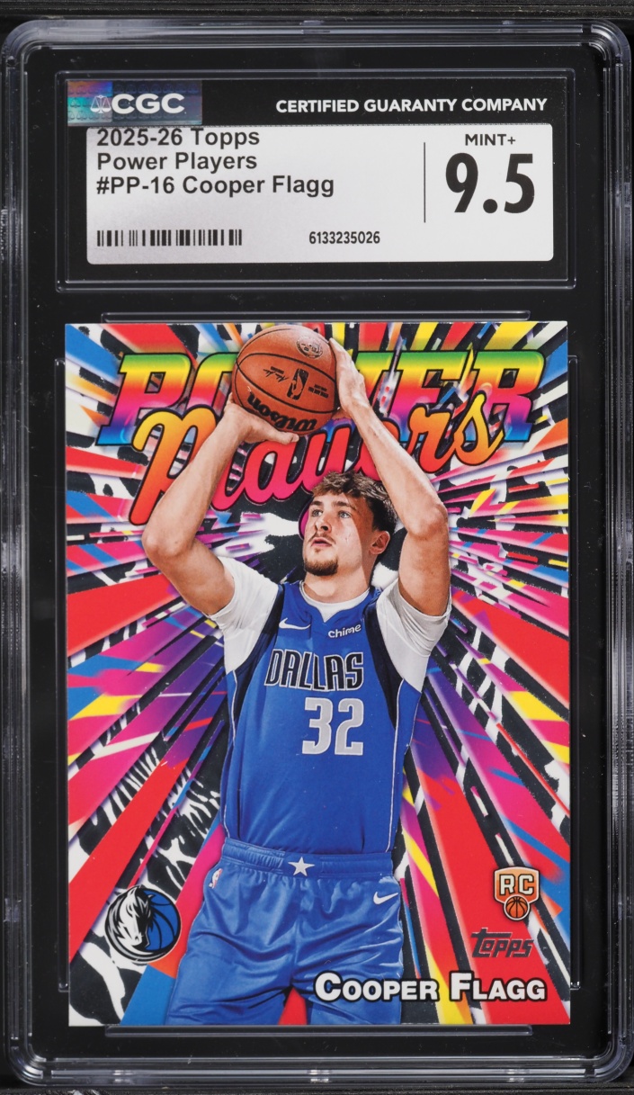 2025 Topps Power Players Cooper Flagg ROOKIE #PP-16 CGC 9.5 MINT+