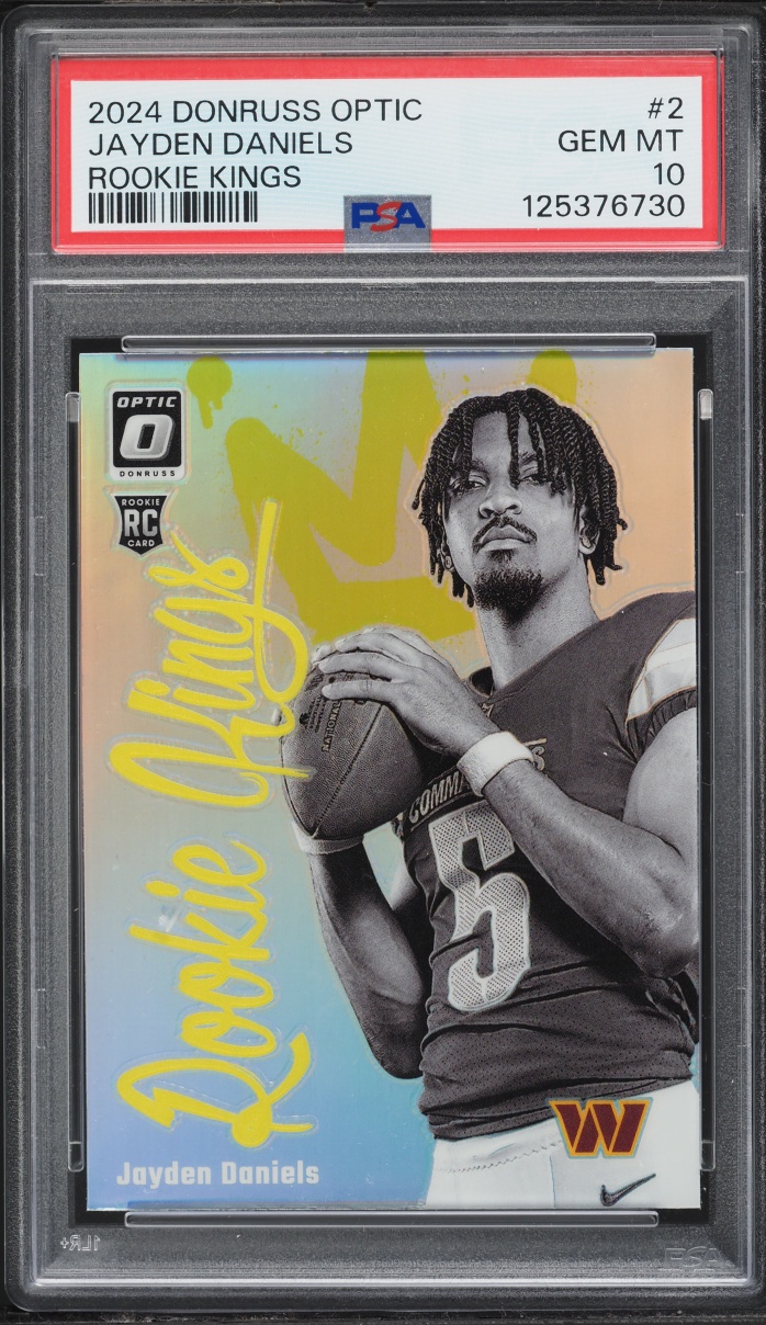 2024 Donruss Optic Kings Prizm Jayden Daniels ROOKIE #2 PSA 10 GEM MINT