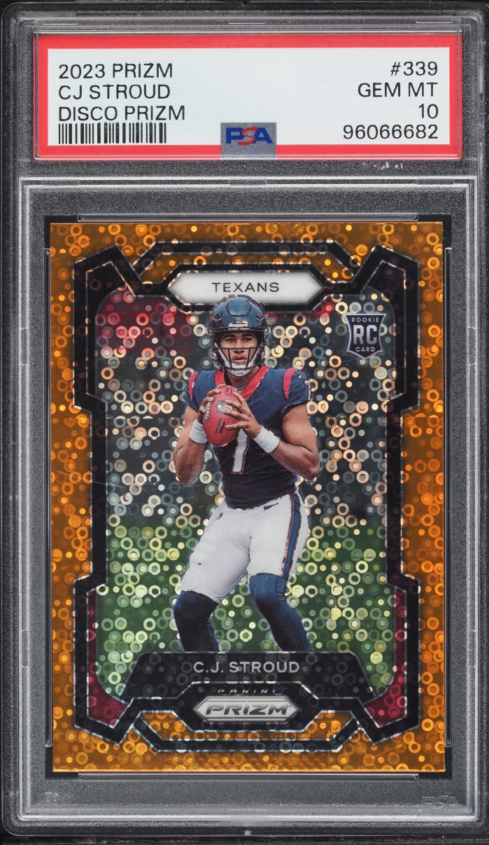 2023 Panini Prizm Disco C.J. Stroud ROOKIE #339 PSA 10 GEM MINT