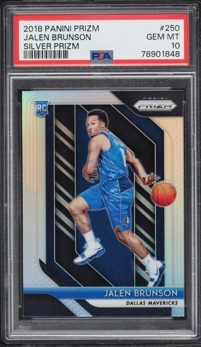 2018 Panini Prizm Silver Jalen Brunson ROOKIE #250 PSA 10 GEM MINT