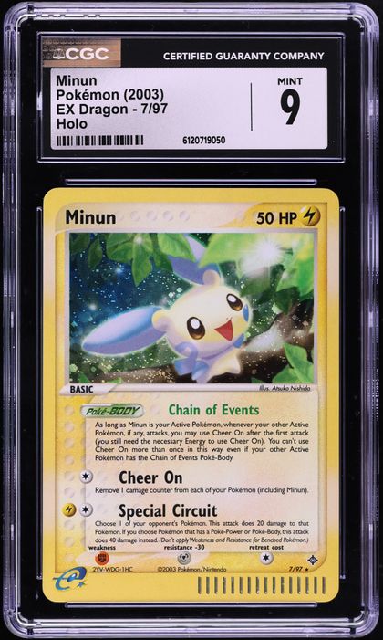 pokemon card minun Minun - Hidden Legends