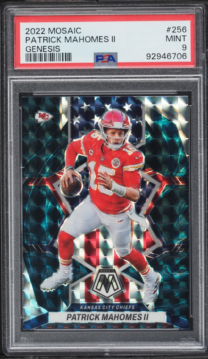 2022 Panini Mosaic Genesis Patrick Mahomes II #256 PSA 9 MINT