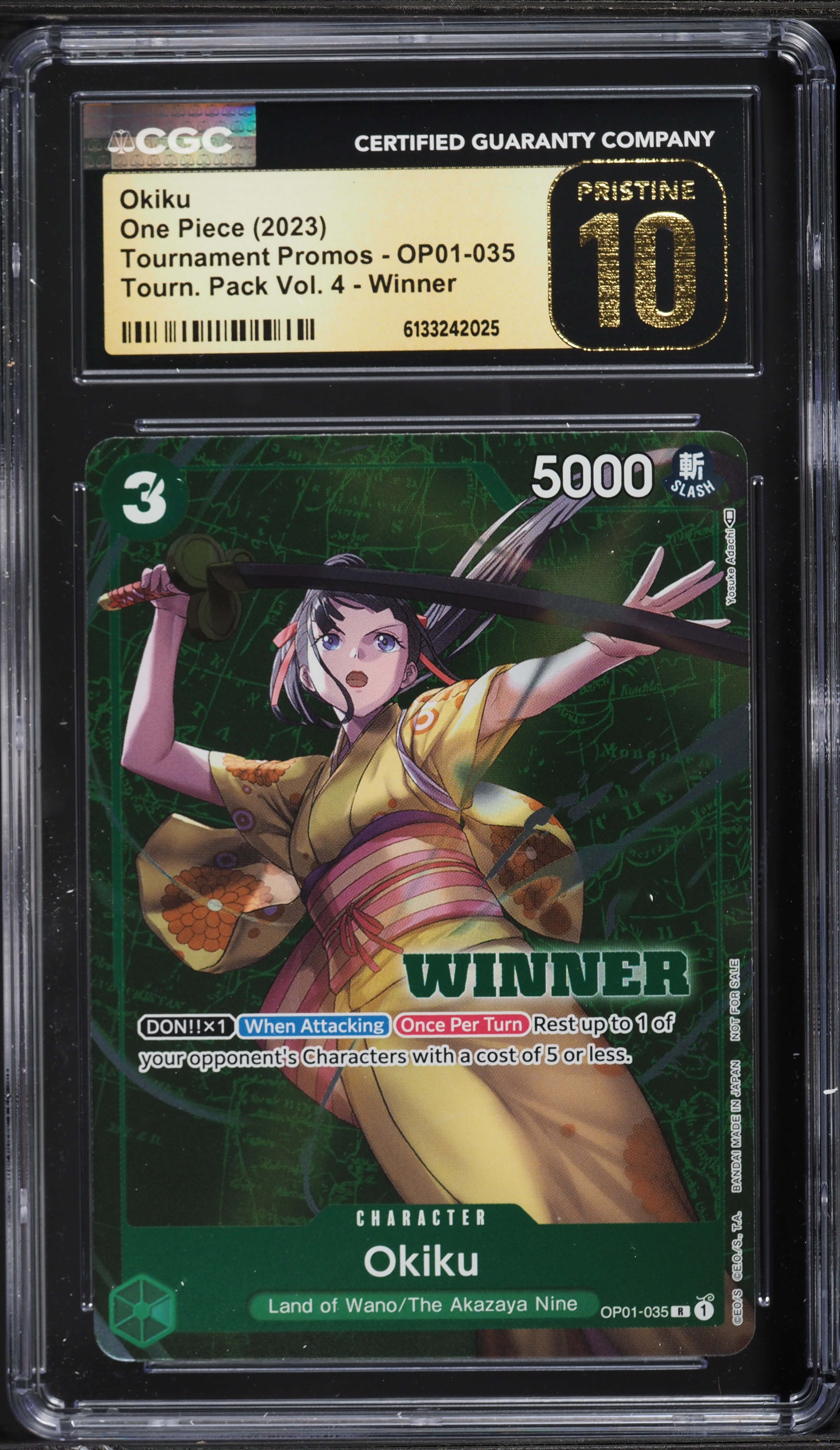 2023 One Piece Tournament Promo Tourn Pack Vol. 4 Winner Okiku