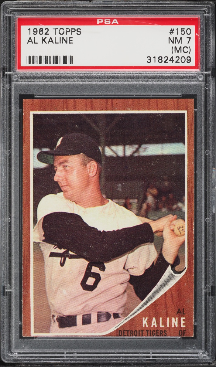 1962 Topps Al Kaline #150 PSA 7(mc) NRMT