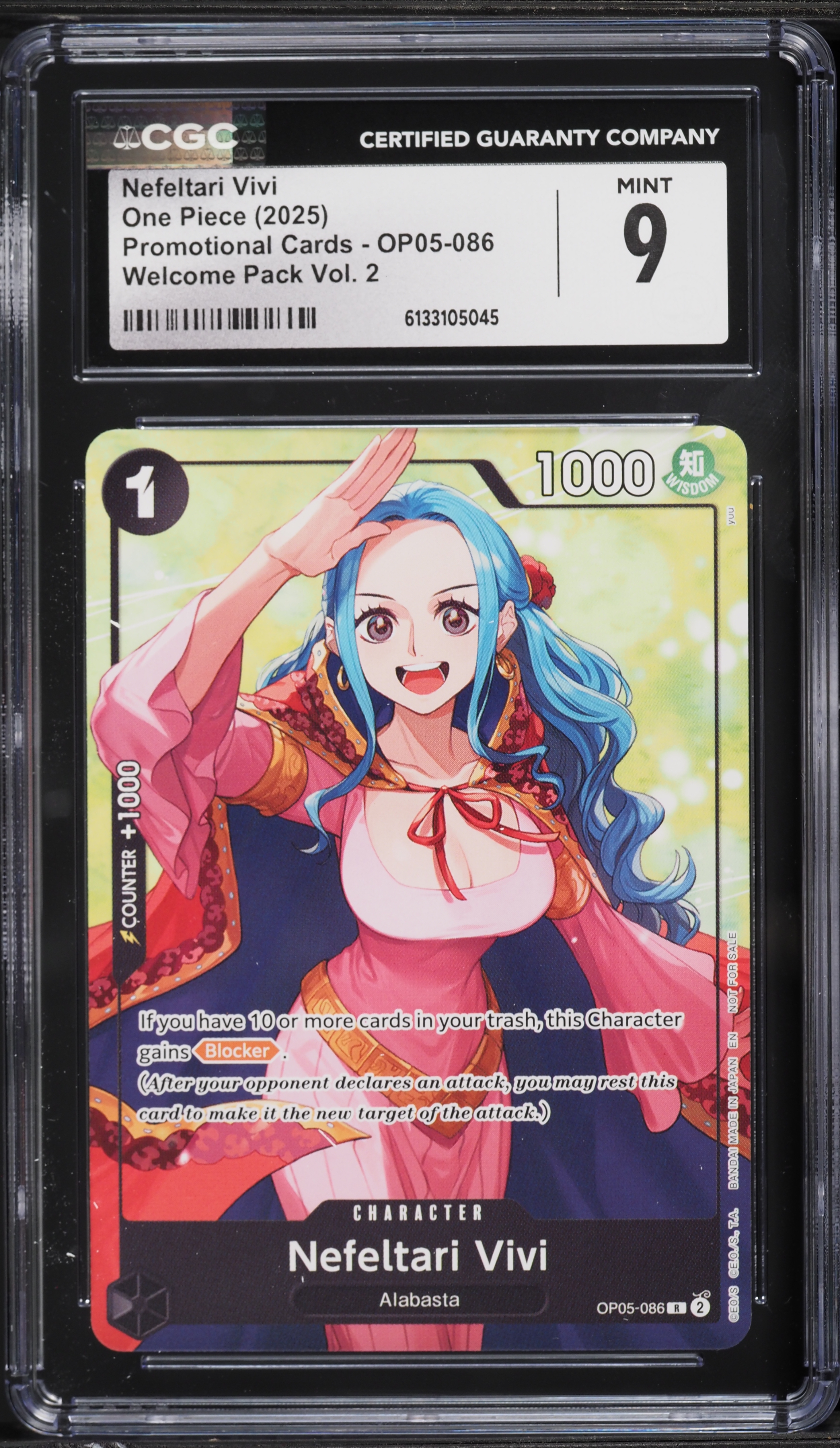 2025 One Piece Promo Cards Welcome Pack Volume 2 Nefeltari Vivi