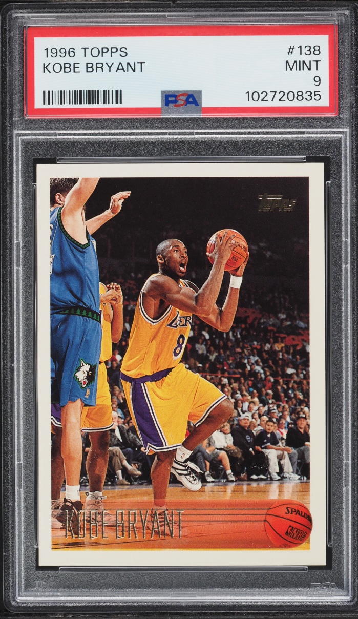 1996 Topps Basketball Kobe Bryant ROOKIE #138 PSA 9 MINT