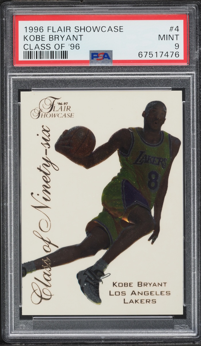 1996 Flair Showcase Class Of '96 Kobe Bryant ROOKIE #4 PSA 9 MINT