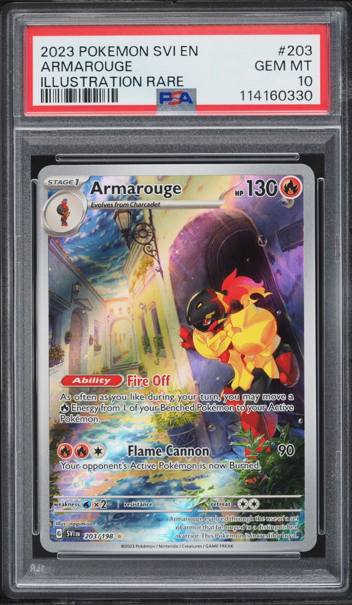 2023 Pokemon Scarlet & Violet IR Armarouge #203 PSA 10 GEM MINT