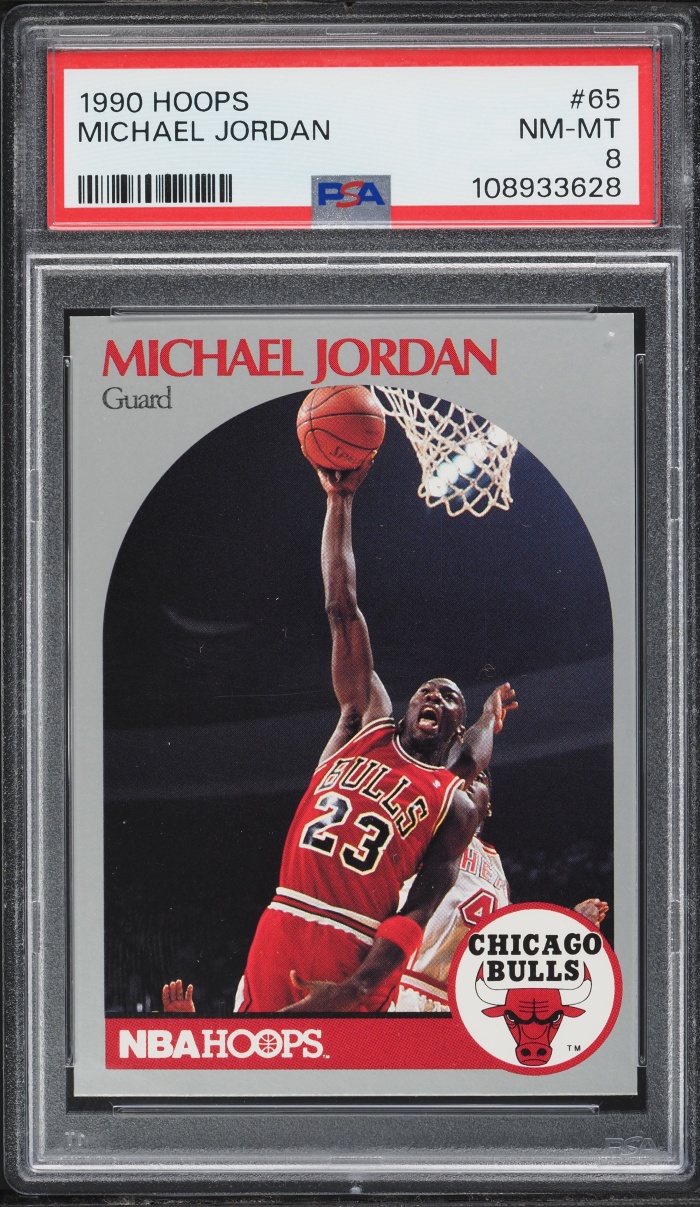 1990 Hoops Michael Jordan #65 PSA 8 NM-MT