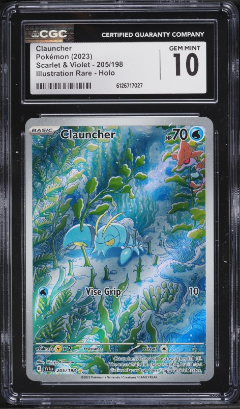 2023 Pokemon Scarlet & Violet IR Clauncher #205 CGC 10 GEM MINT on Fanatics  Collect