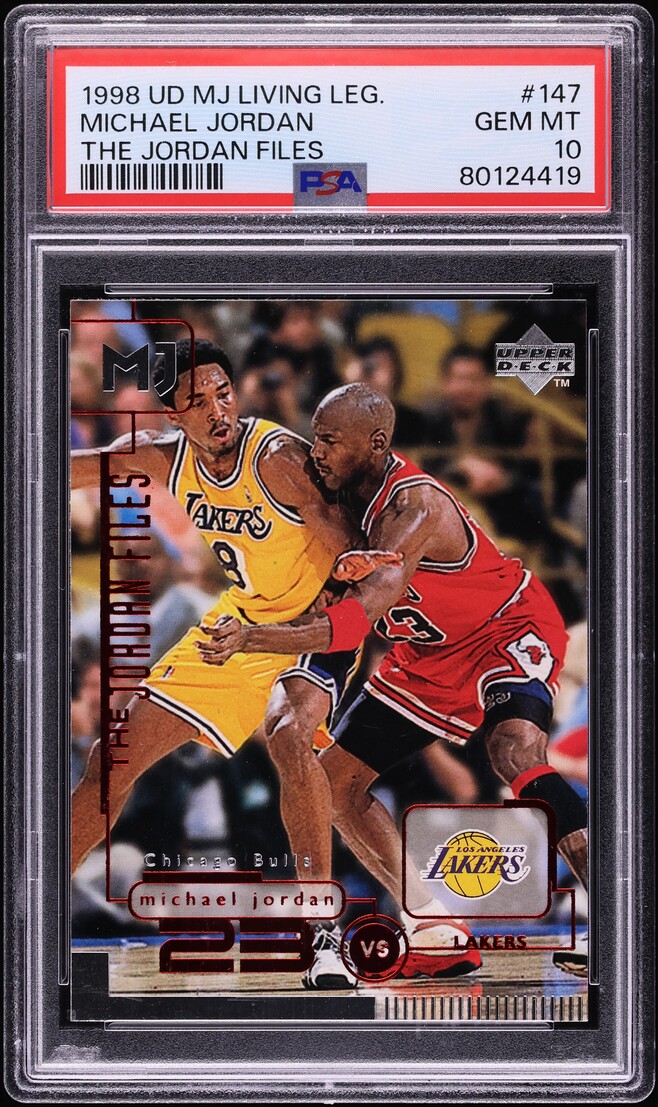 1998 Upper Deck MJ Living Legend The Jordan Files Michael Jordan w/ Kobe Bryant #147 PSA 10 GEM
