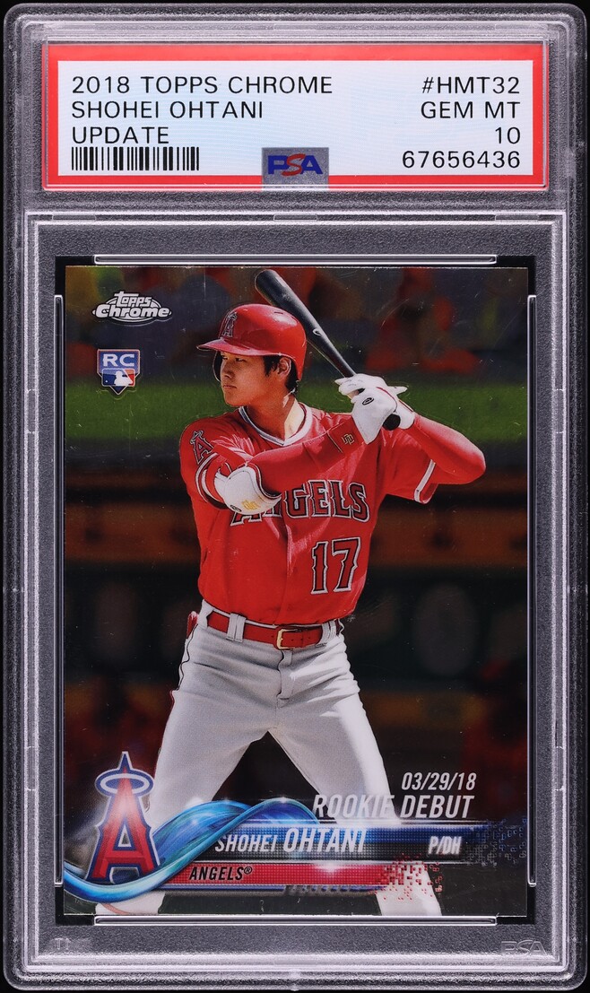 2018 Topps Chrome Update Shohei Ohtani ROOKIE #HMT32 PSA 10 GEM MINT