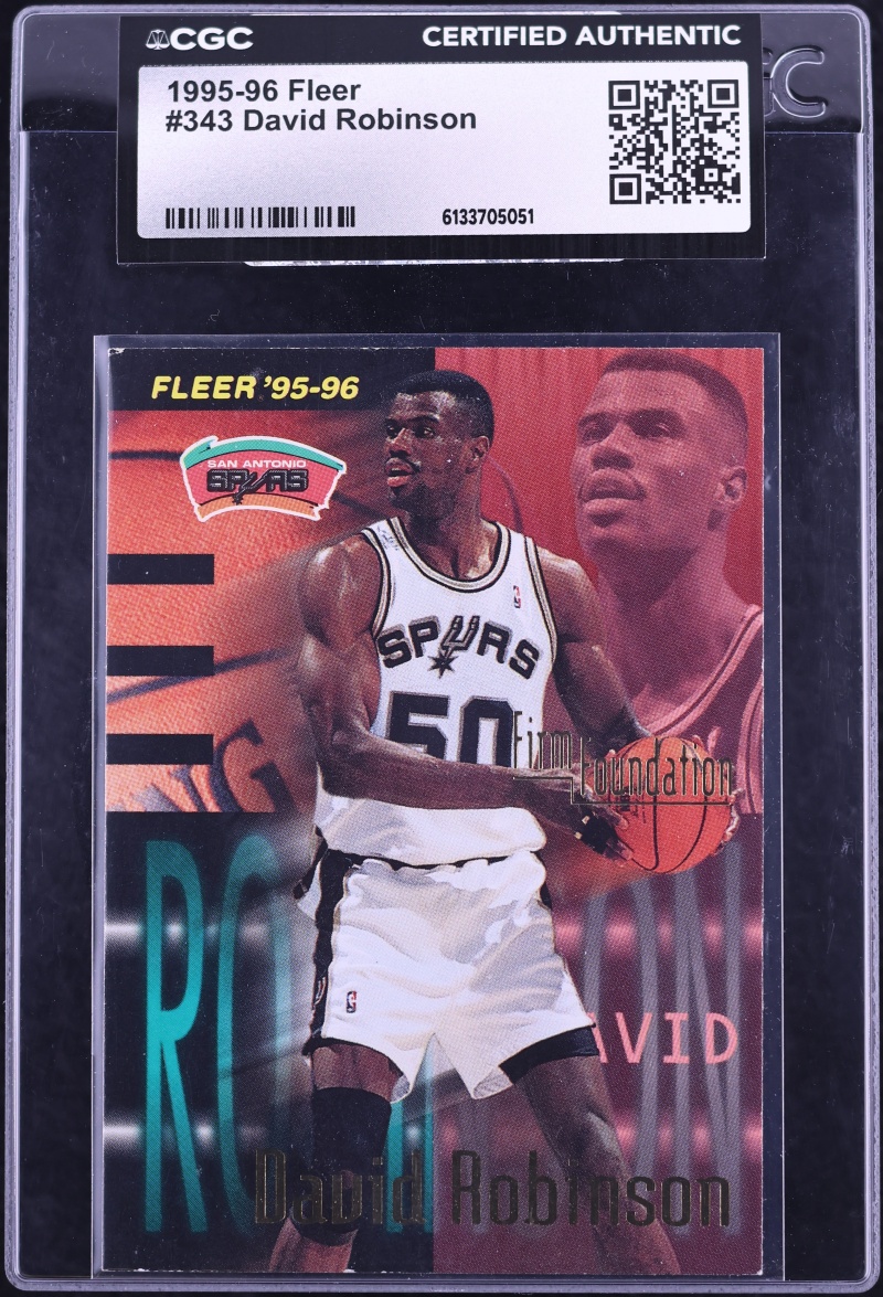1995 Fleer Basketball David Robinson #343