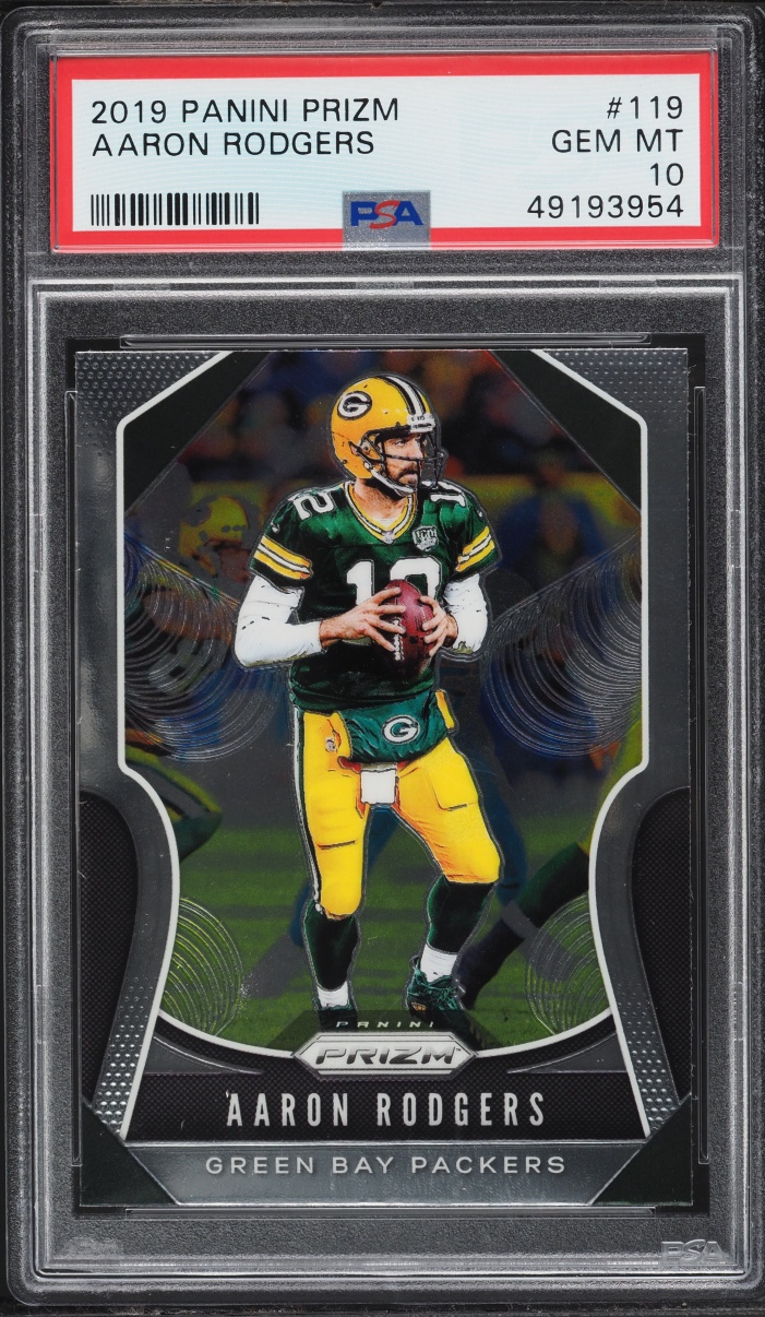 2019 Panini Prizm Aaron Rodgers #119 PSA 10 GEM MINT