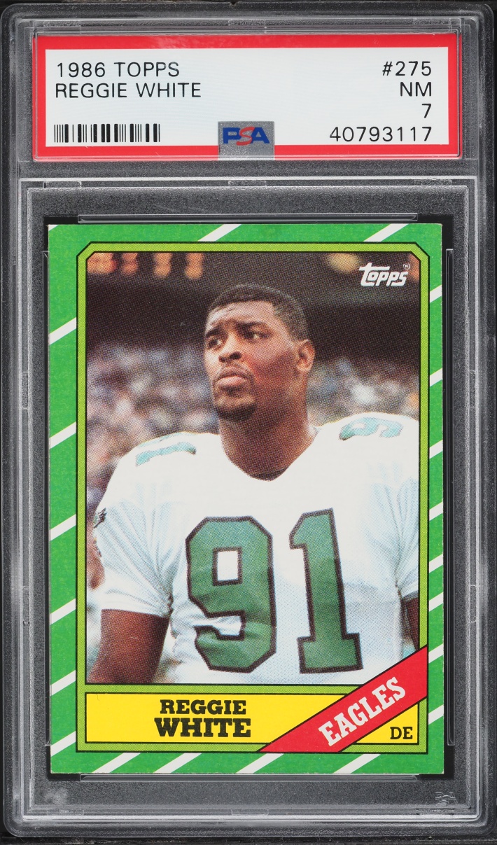 1986 Topps Football Reggie White ROOKIE #275 PSA 7 NRMT