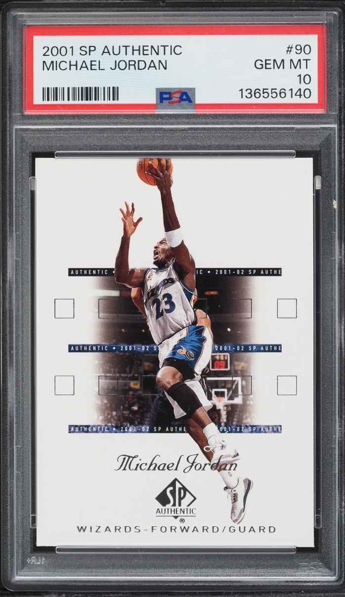 2001 SP Authentic Michael Jordan #90 PSA 10 GEM MINT