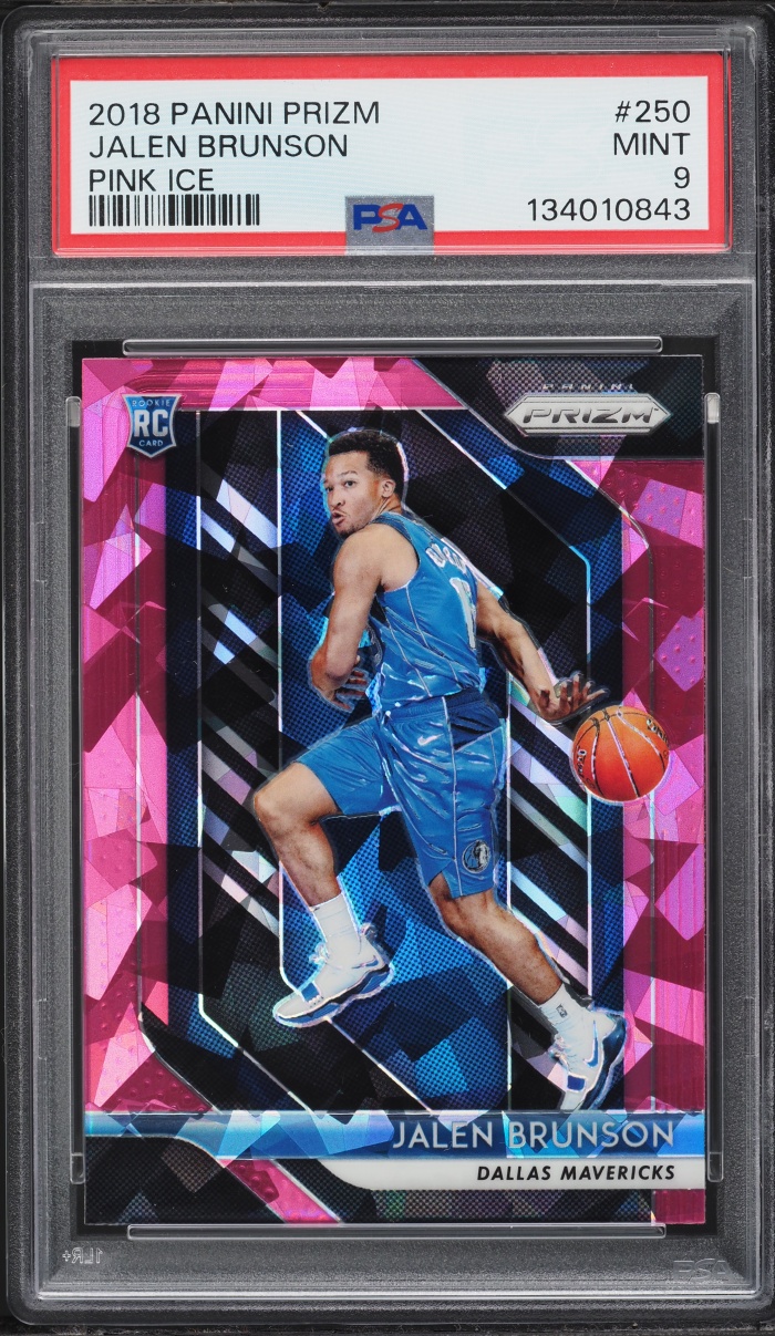 2018 Panini Prizm Pink Ice Jalen Brunson ROOKIE #250 PSA 9 MINT