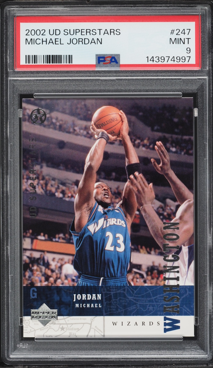 2002 Upper Deck Superstars Michael Jordan #247 PSA 9 MINT