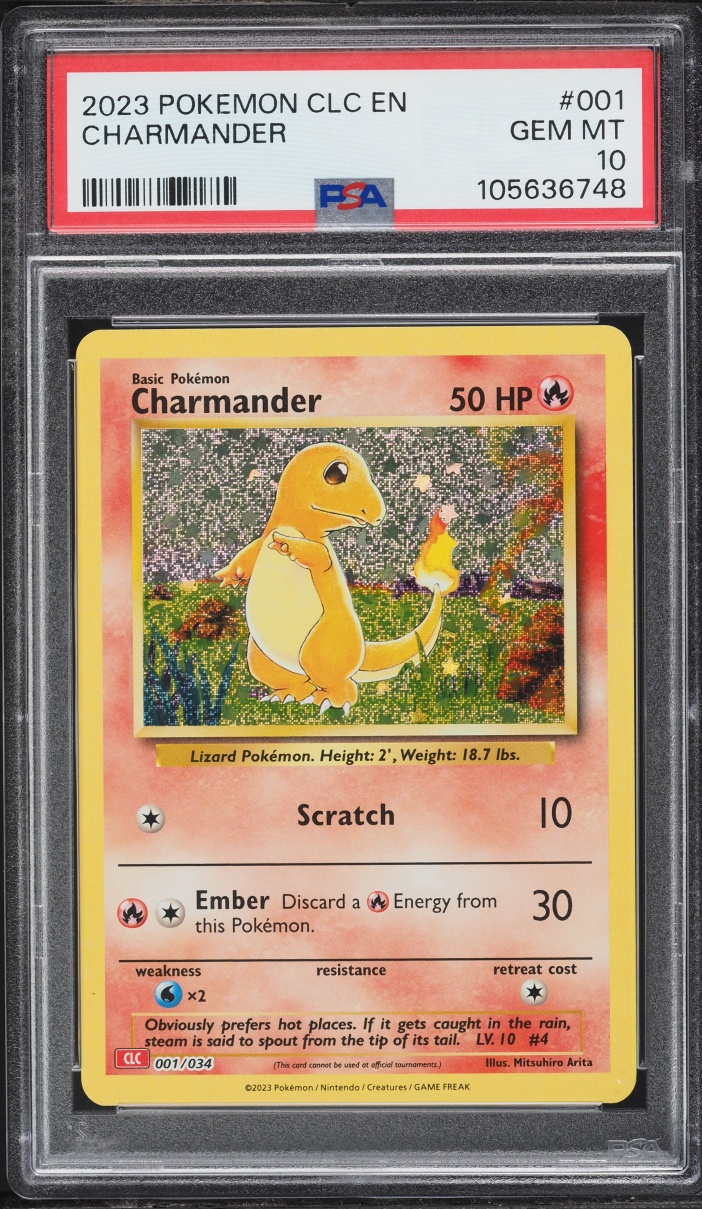 2023 Pokemon Scarlet & Violet TCG Classic Collection Charmander #1 PSA 10 GEM MINT
