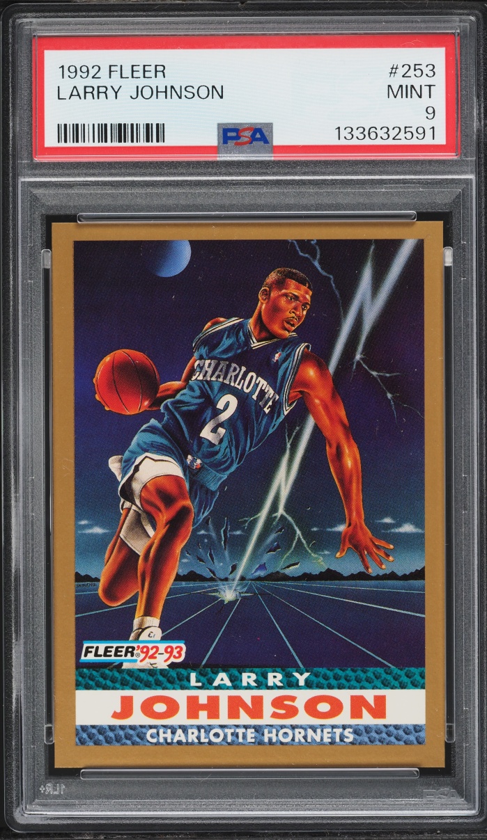 1992 Fleer Larry Johnson #253 PSA 9 MINT