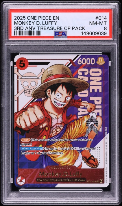 2025 One Piece Japanese Promotional Cards Monkey D Luffy #P-106
