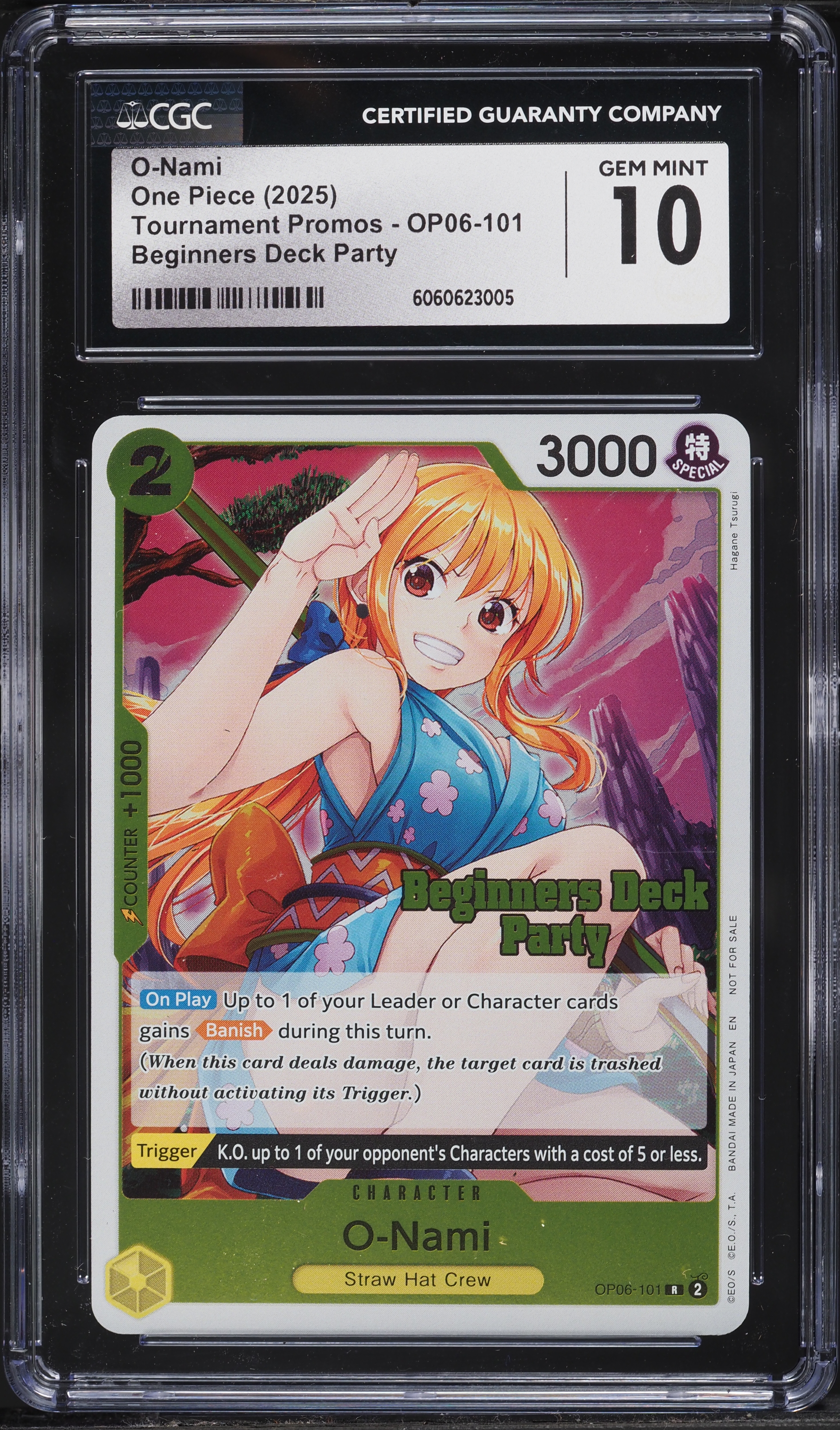 2025 One Piece Tournament Promo Beginners Deck Party O-Nami #OP06