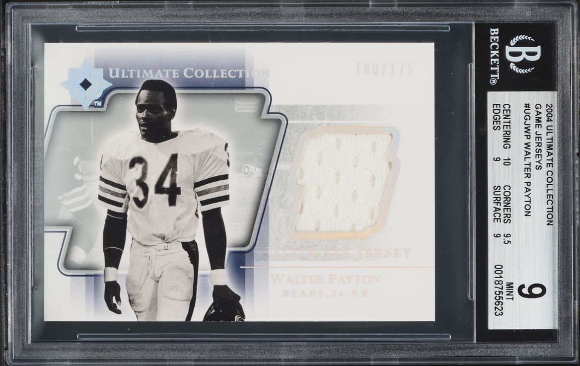 2004 Ultimate Collection Game Jerseys Walter Payton PATCH /175 #UGJ-WP BGS 9 MINT