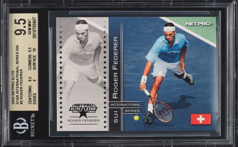 2003 Netpro Elite Glossy Roger Federer ROOKIE /100 #G3 PSA 10 GEM