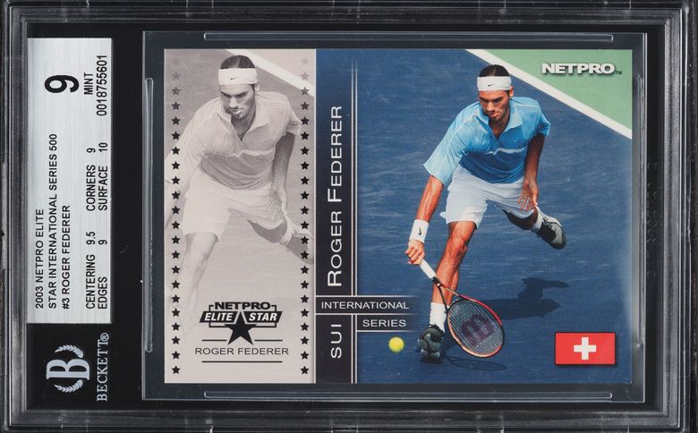 2003 Netpro Elite Star International Series Roger Federer ROOKIE