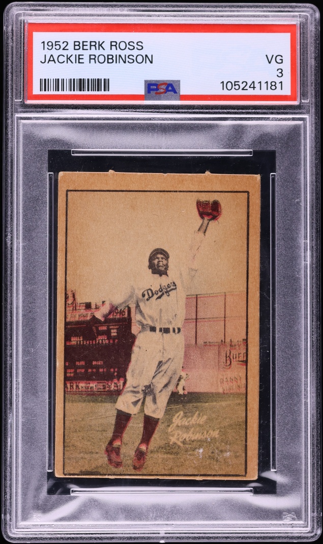 1952 Berk Ross Jackie Robinson #58 PSA 3 VG