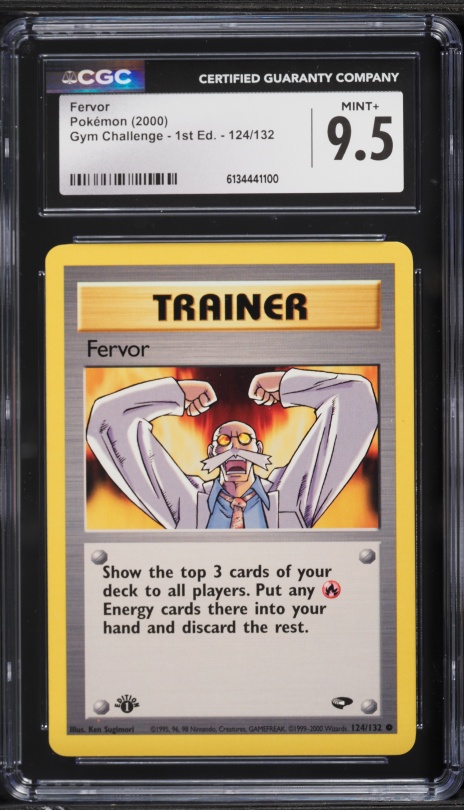 2000 Pokemon Gym Challenge 1st Edition Fervor #124 CGC 9.5 MINT+