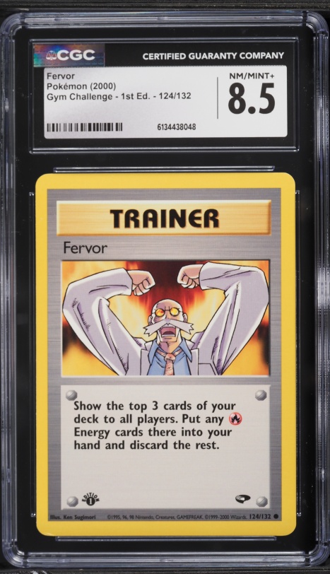 2000 Pokemon Gym Challenge 1st Edition Fervor #124 CGC 8.5 NM-MT+