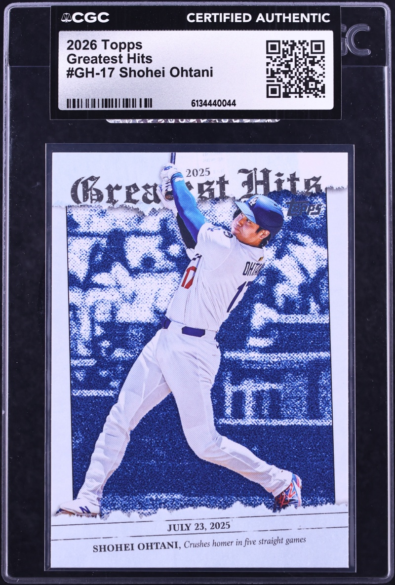 2026 Topps Greatest Hits Shohei Ohtani #GH-17 CGC AUTH