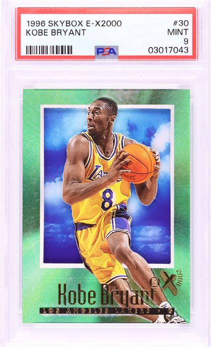 1996 Skybox Z-Force Z-Peat Zebut Kobe Bryant ROOKIE #3 PSA 8 NM-MT